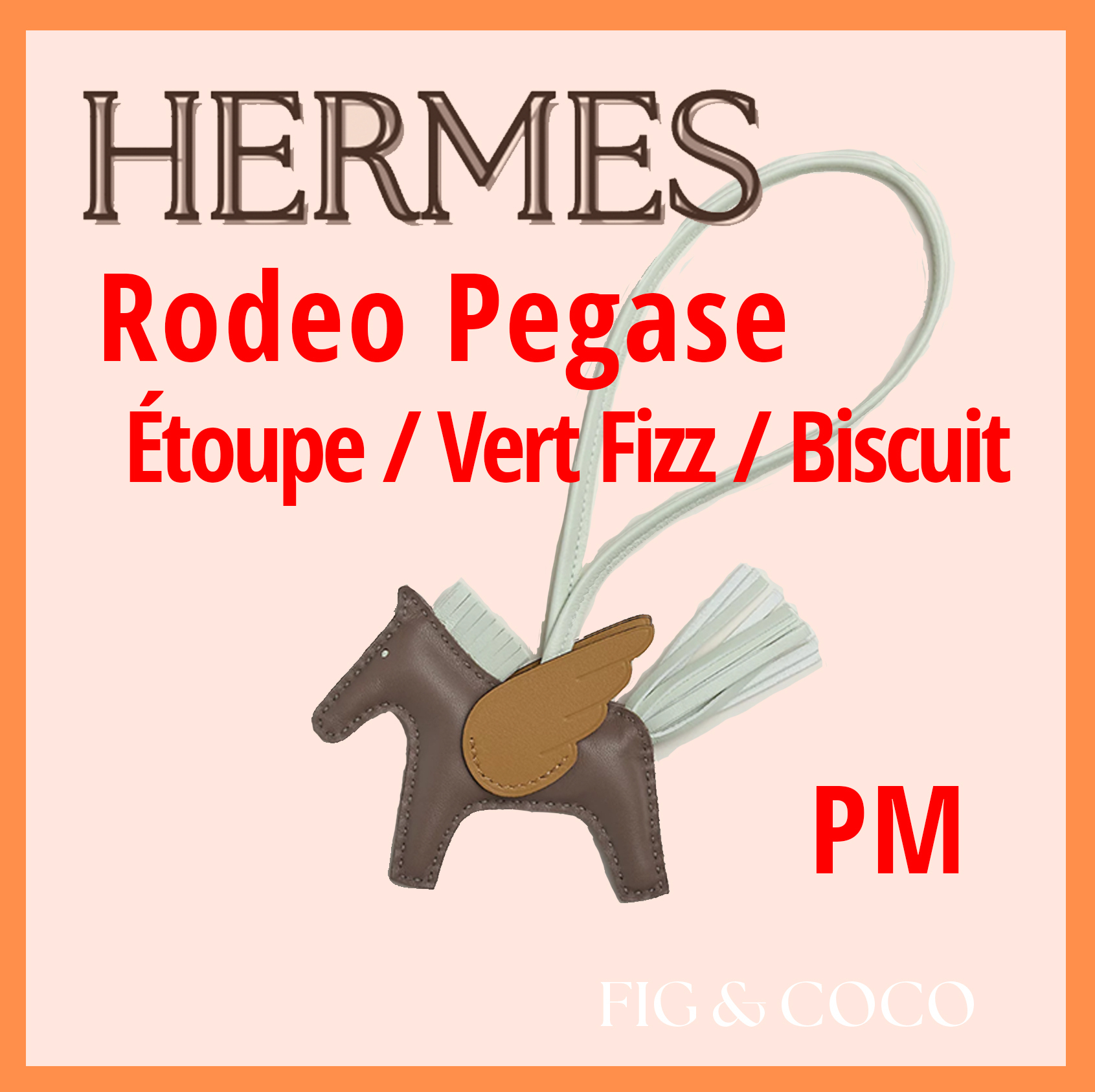 HERMES】☆レア商品☆ペガサス ロデオ PM バッグチャーム