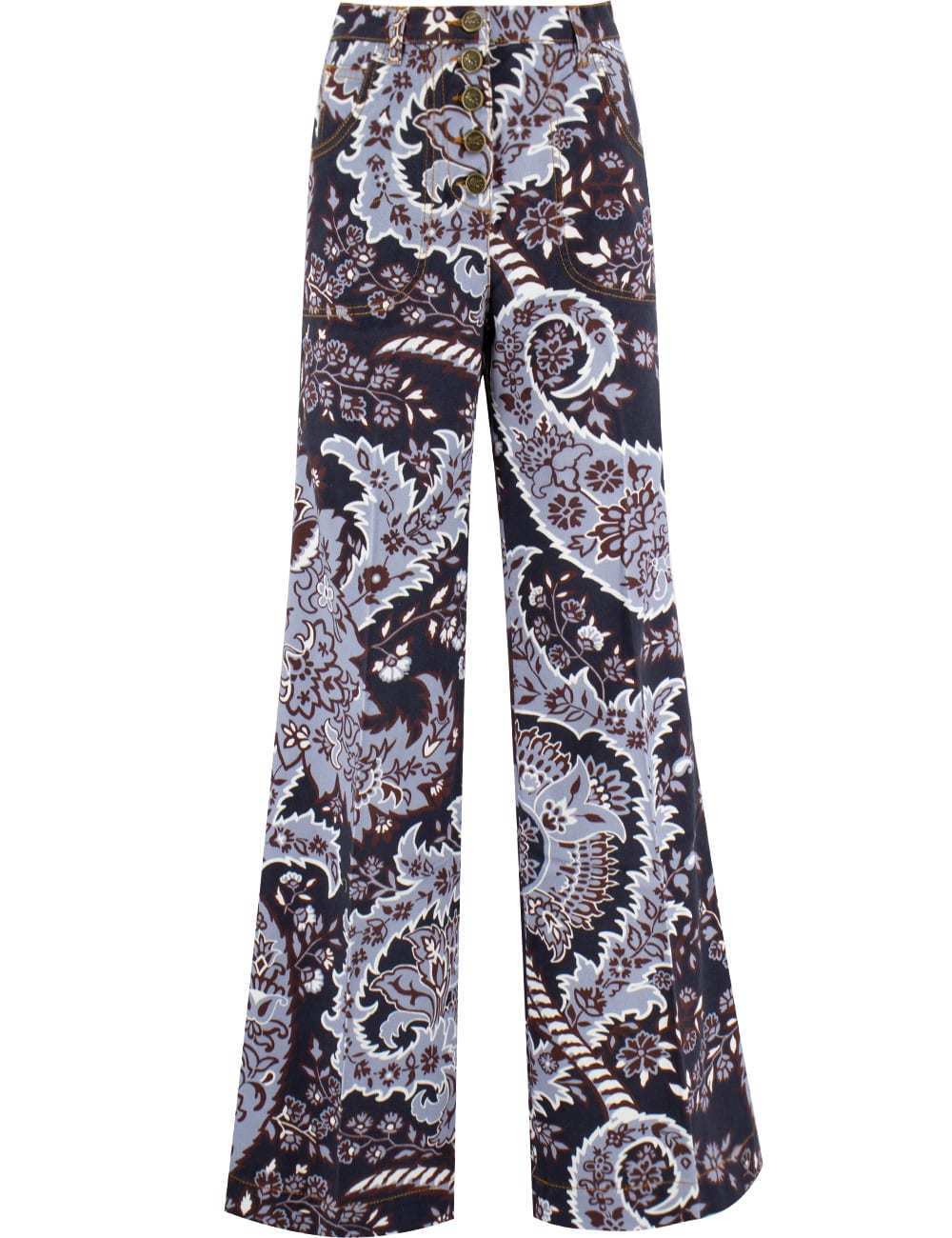 【送料&関税込】Etro paisley Blue Cotton Jeans