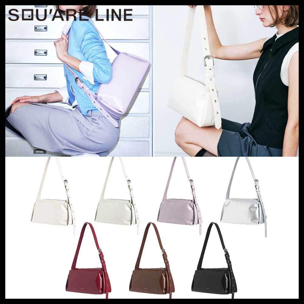 ●SQUARELINE●LAYER ショルダーバッグ 韓国人気