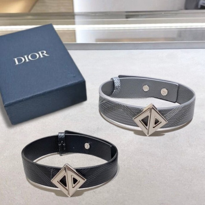 【DIOR】CD DIAMOND BRACELET/シルバー/メンズ
