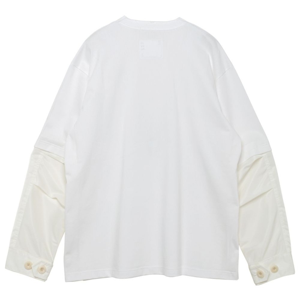 ◆sacai◆NylonTwill x CottonJersey L/S T-Shirt《すぐお届け》