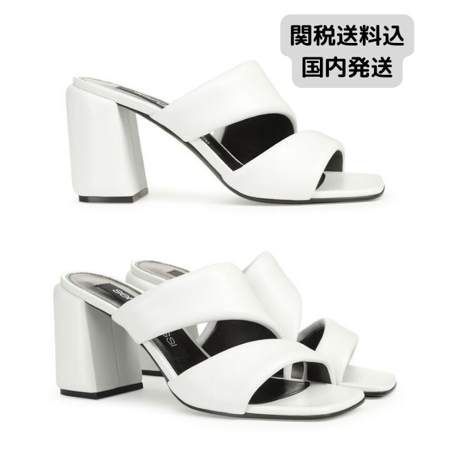 【Sergio Rossi】SR SPONGY SANDAL 80mm ミュール ホワイト