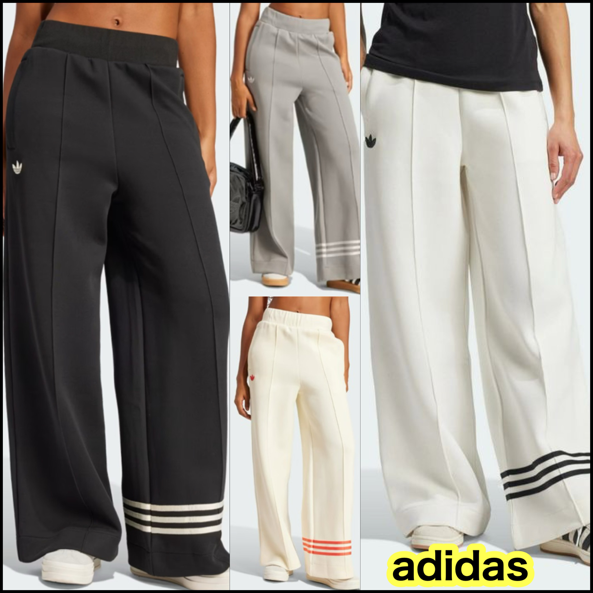 関税込【adidas】オリジナル ロゴ クラシック パンツ