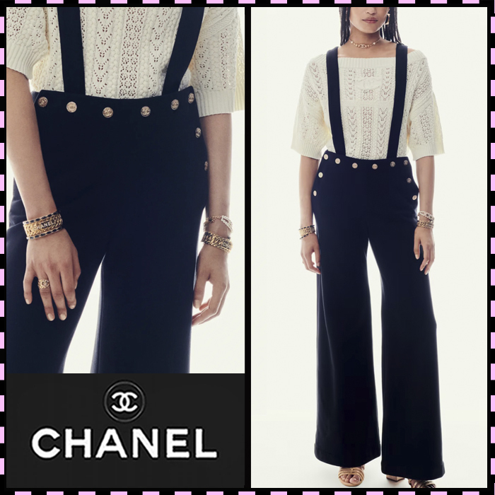 CHANEL 2024 COCO BEACH LOOK25 ジャンプスーツ ブラック 直営店