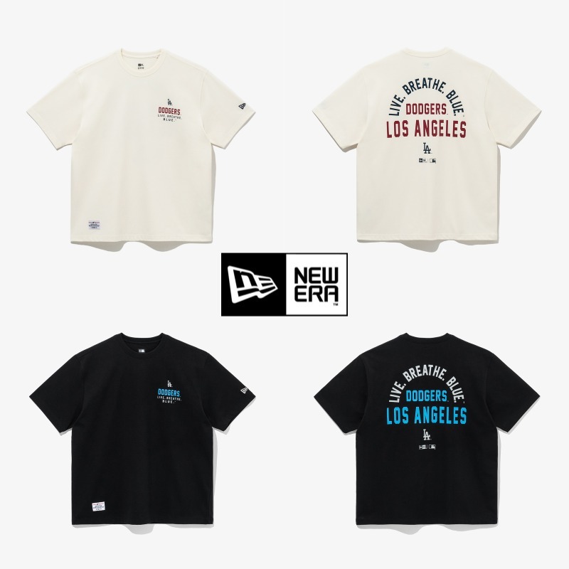 【New Era】 ★ MLB LA Dodgers Arch Slogan T-shirt ★
