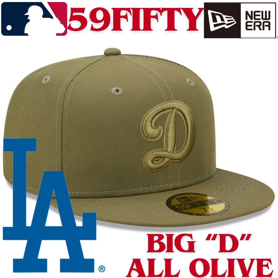 【海外限定】NEW ERA 59FIFTY Los Angeles Dodgers All Olive\