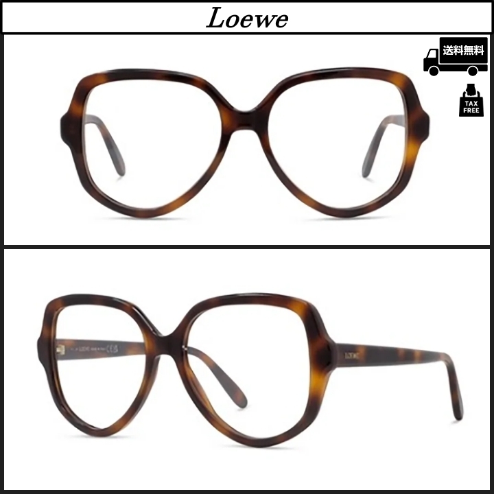 【LOEWE】ジオメトリック フレーム メガネ