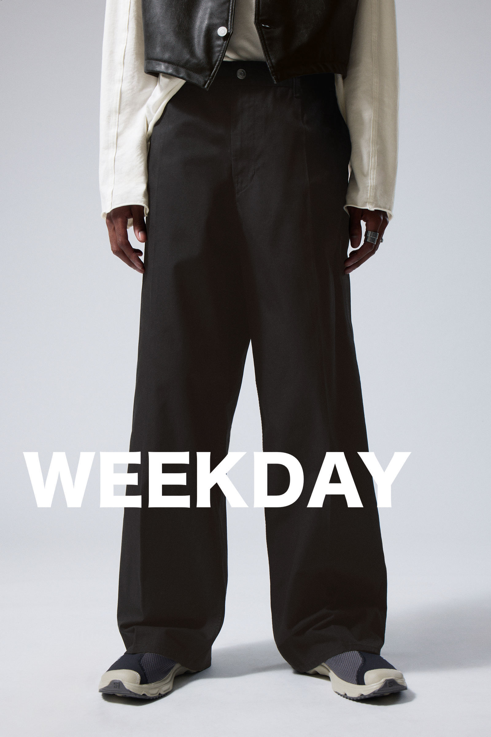 ★英国発/送関込*WEEKDAY*新作*ASTROルーズバギーパンツ/BL★