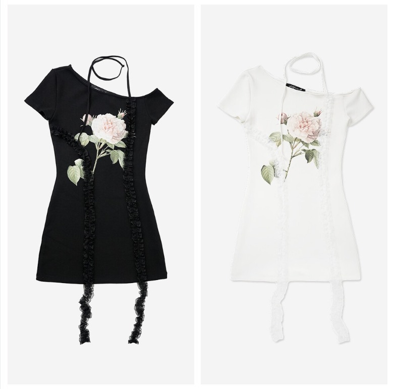 elfelfelf archives☆LACE LINED DRESS