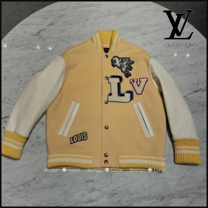 ◆クラシカル【 LV 】シグネチャーパッチバーシティジャケット