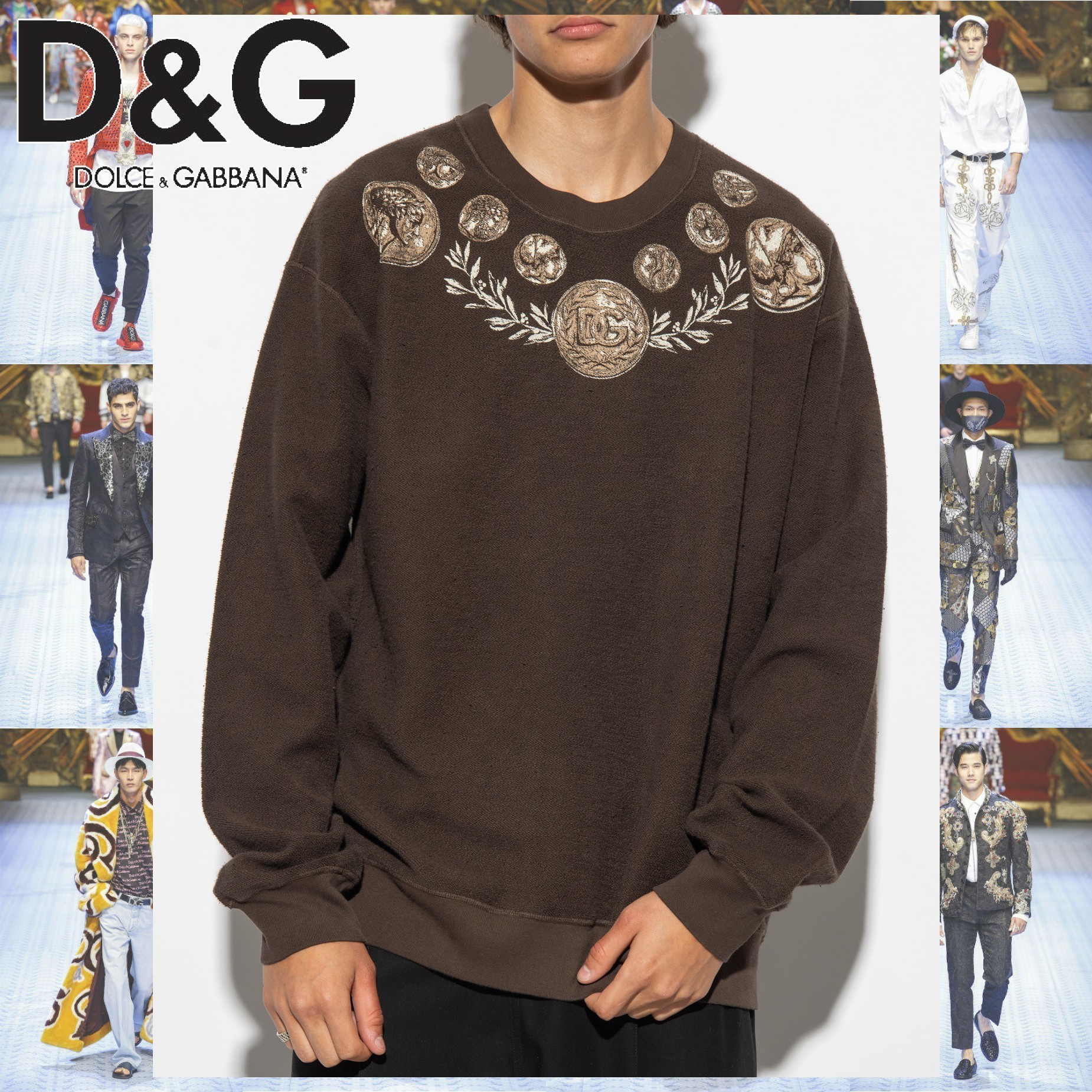 Dolce & Gabbana コインプリント ジャージー スウェットシャツ