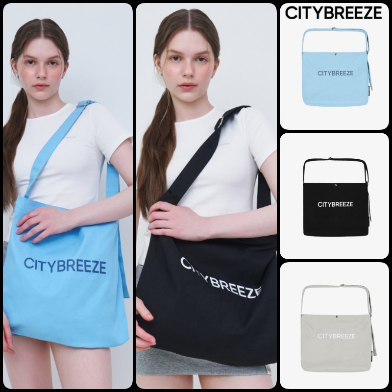 【CITYBREEZ】★韓国★Essential Logo Big Eco Bag★3 COLOR