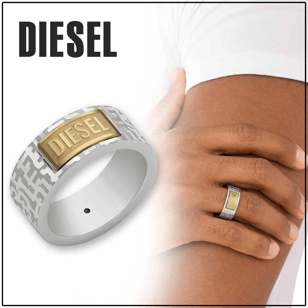 国内直営【DIESEL】Dx1427 ステンレス スティール バンドリング