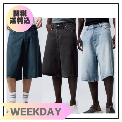 ☆WEEKDAY☆ Astro デニムルーズバギーショーツ ズボン