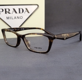 PRADA●ギックシークブランドメガネ20Rレオパードキャットアーイ