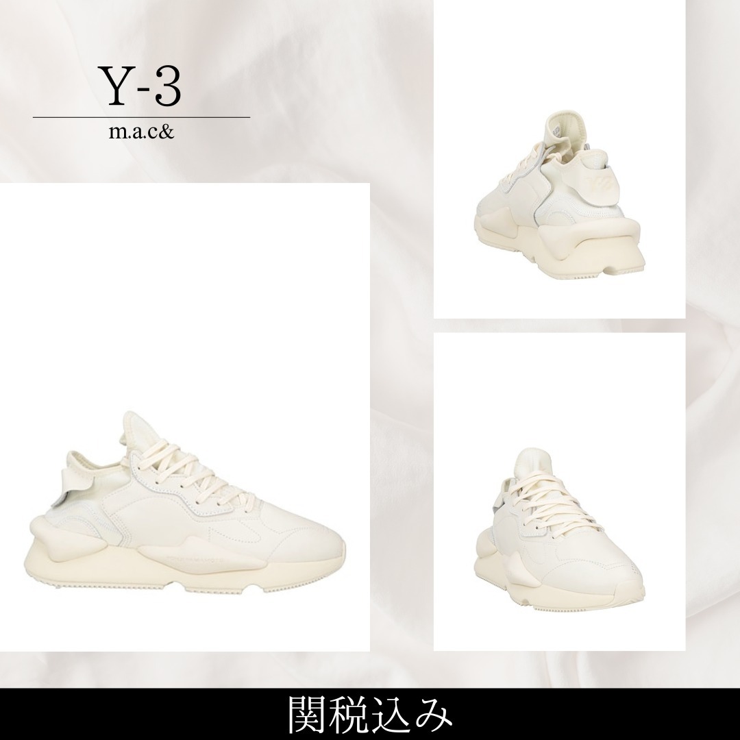 【Y-3】 スニーカー KAIWA FZ6384 メンズ レザー×ネオプレン