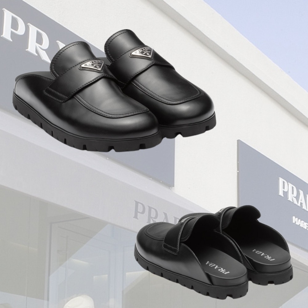 【PRADA】レザーサボ