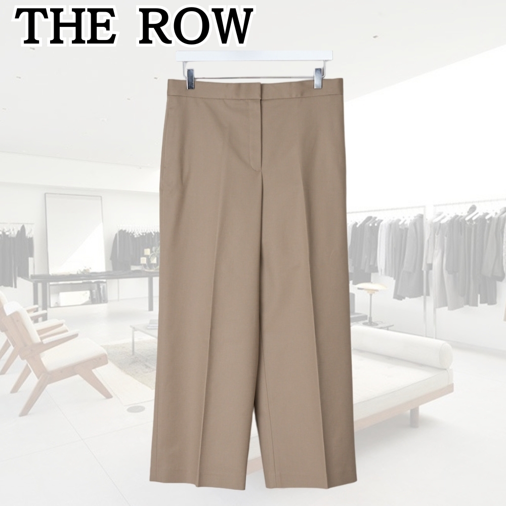 THE ROW*洗練された最高の逸品*セピア色 クロップドレズメパンツ