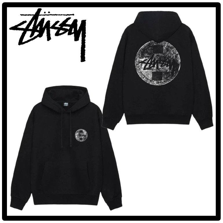 ★送料・関税込★STUSSY★Dot Stamp Hoodie Black★