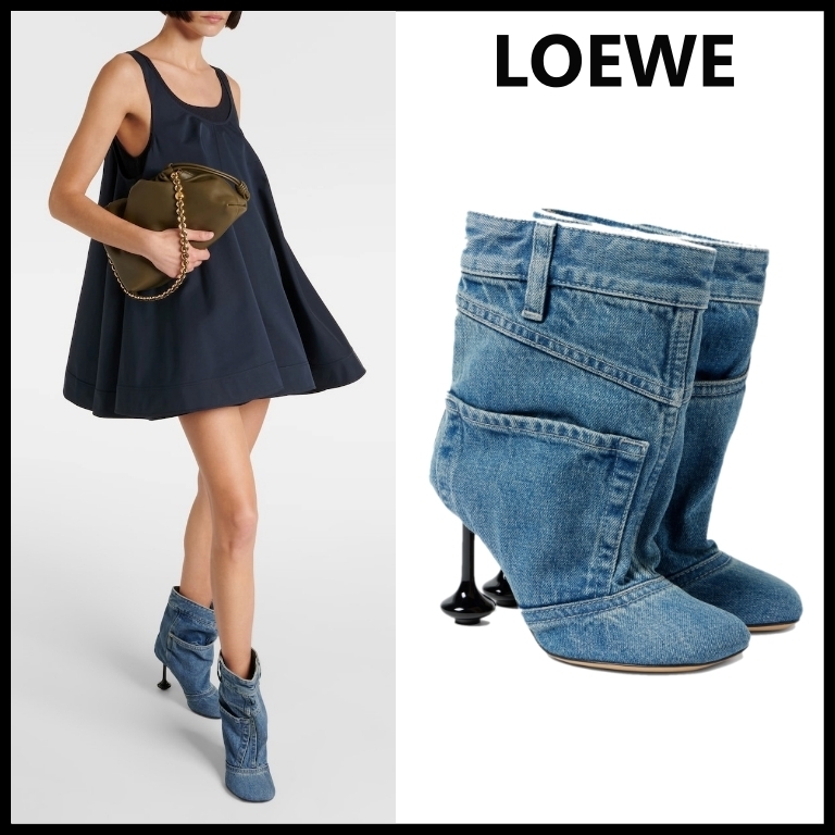 【LOEWE】ロエベ トイ アンクル ブーティ ウォッシュドデニム