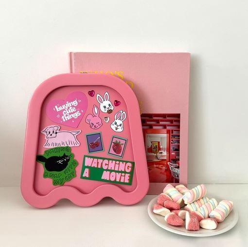 フォトフレーム【LUV LUV PINK】(25x2.5x20cm) フォトフレーム【LUV LUV PINK】(25x2.5x20cm) インテリア雑貨