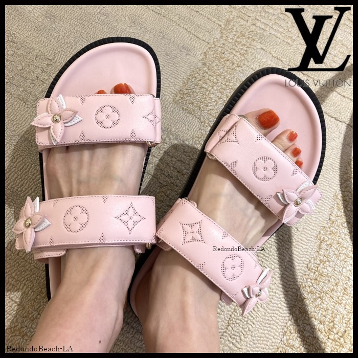 【足元華やかに演出】★LOUIS VUITTON★ Flat Comfort サンダル