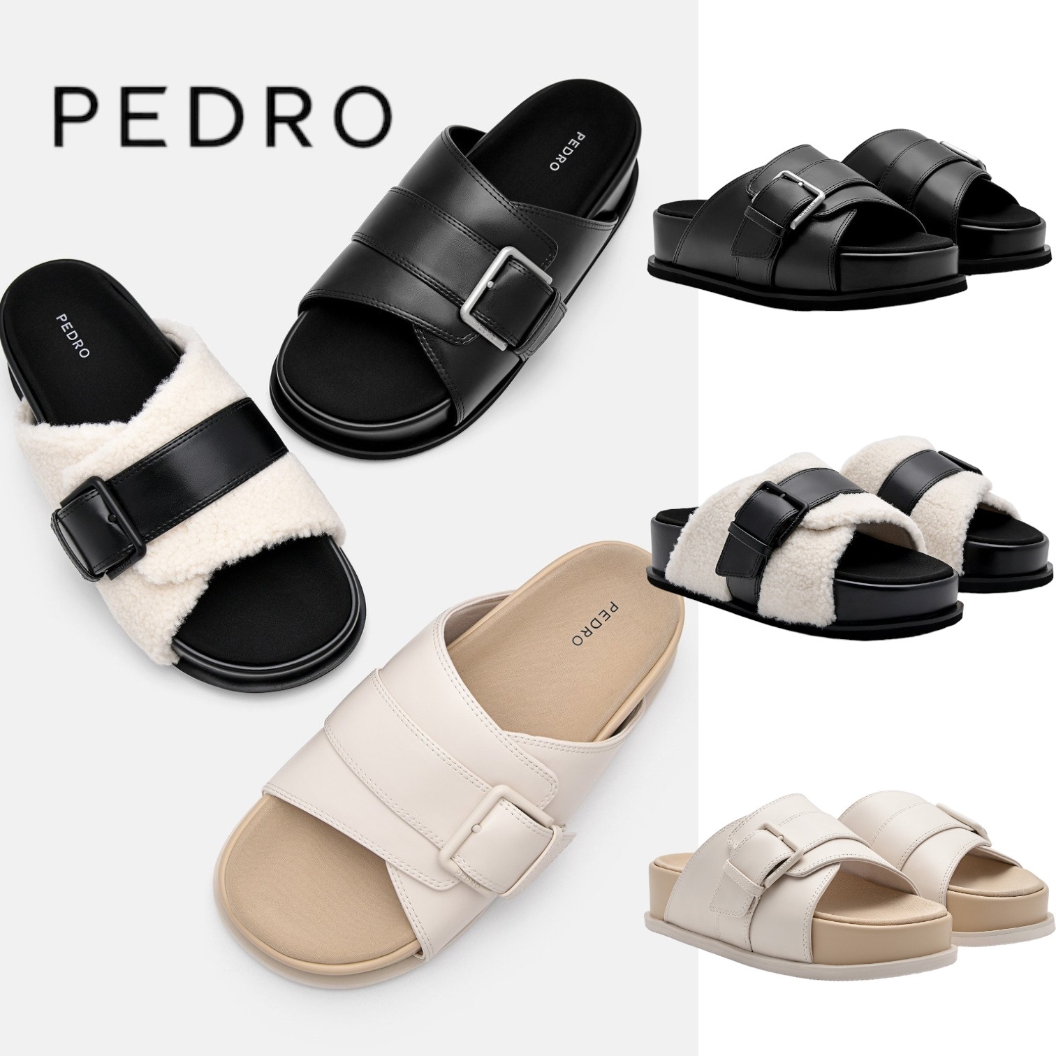 ★PEDRO★Buckle Slip-On Sandals 厚底 サンダル/送料込