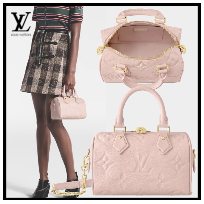 Louis Vuitton《スピーディ・バンドリエール20》ピンク DHL 直営