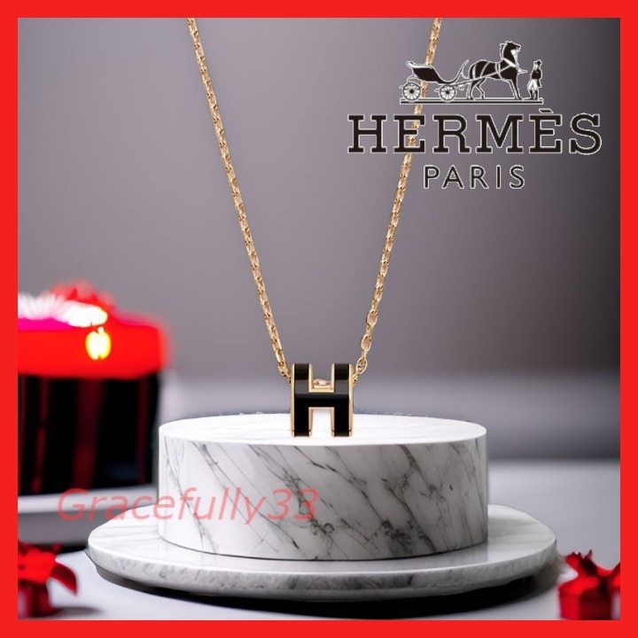 【Hermes】 ポップアッシュ ミニ ネックレス ペンダント