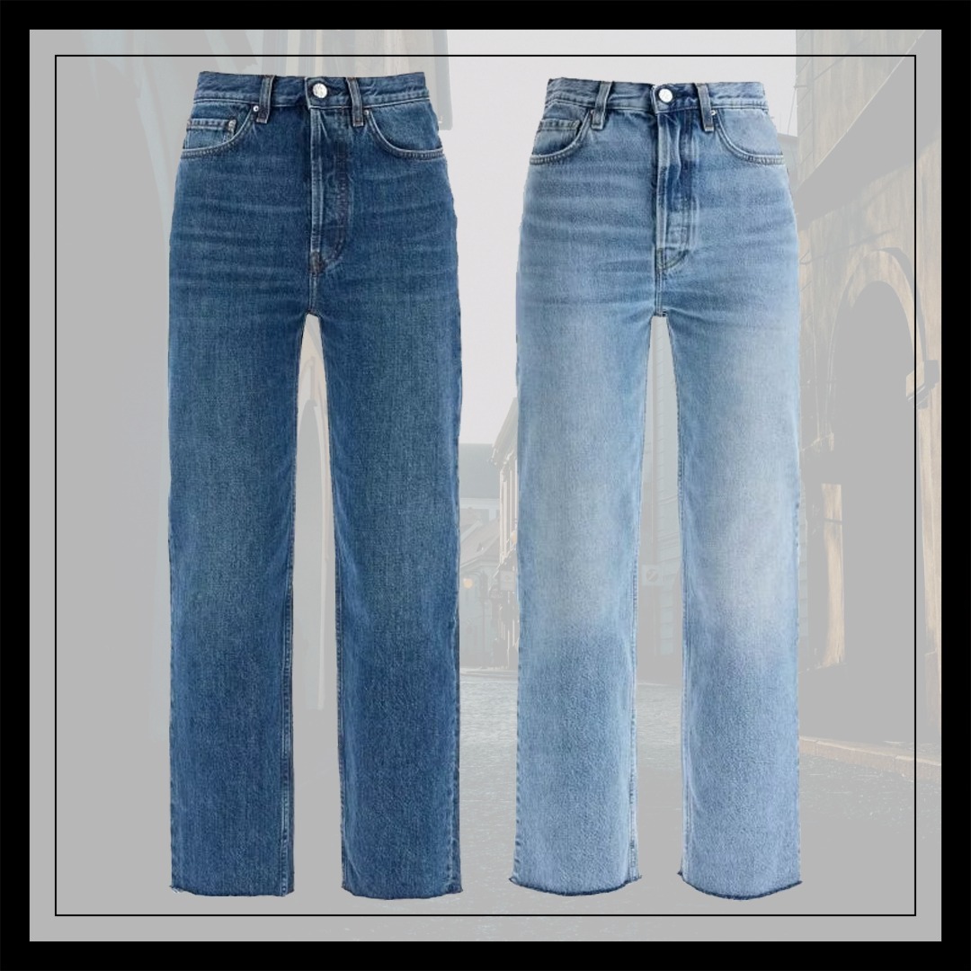 【TOTEME】CLASSIC CUT CROPPED JEANS (関税込み）