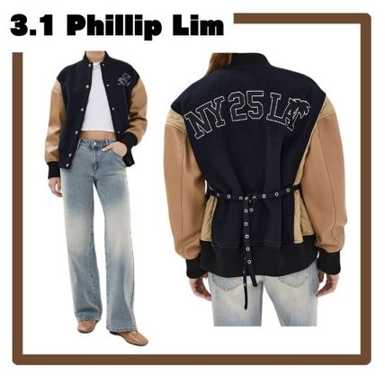 Black Oversized Hybrid Denim Blazer | Phillip Lim Women's