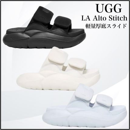 【UGG】LA Alto Stitch ステッチ スライド サンダル 厚底 軽量 ◇ UGG ◇ LA Alto Stitch 軽量 厚底 スライド サンダル ◇ (UGG