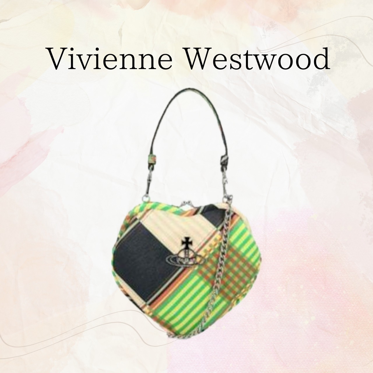 ★Vivienne Westwood★ マルチカラー Belle Heart Frame バッグ 15413921-1255191119201303.jpg