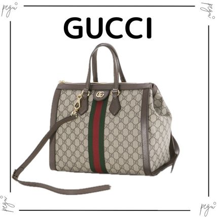 【GUCCI】 パンチング モノグラム ラバー スクエア トートバッグ オールドグッチ GGエンブレム スクエアトートバッグ☆ | Vintage