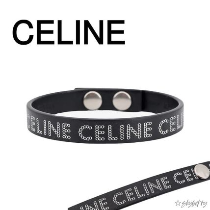 CELINE HOMME / セリーヌ オム/ 編み込みレザーブレスレット CELINE HOMME シルバートーン＆編み込みレザー ブレスレット
