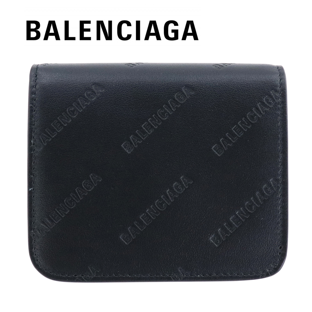 最短翌日お届け BALENCIAGA 二つ折り財布 ミニ財布 人気 折財布