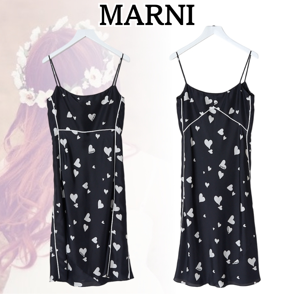 MARNI*ラグジュアリーな魅力の逸品*シルク スリップドレス