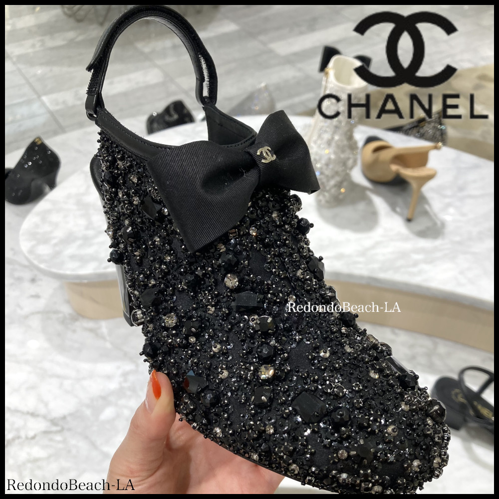 【イベントパーティで一層輝く】CHANEL★ミュール★リボン