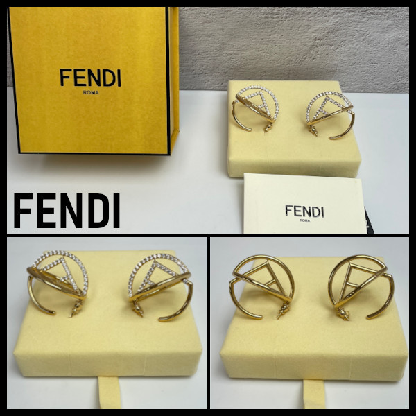 【FENDI】 フェンディ ロゴ ピアス