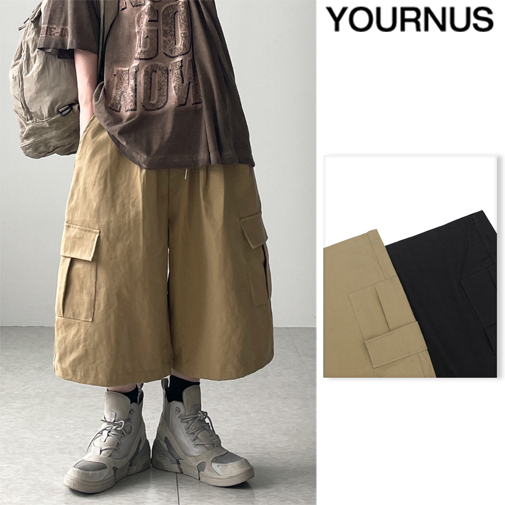 【YOURNUS】Korando Crop Cargo Pants