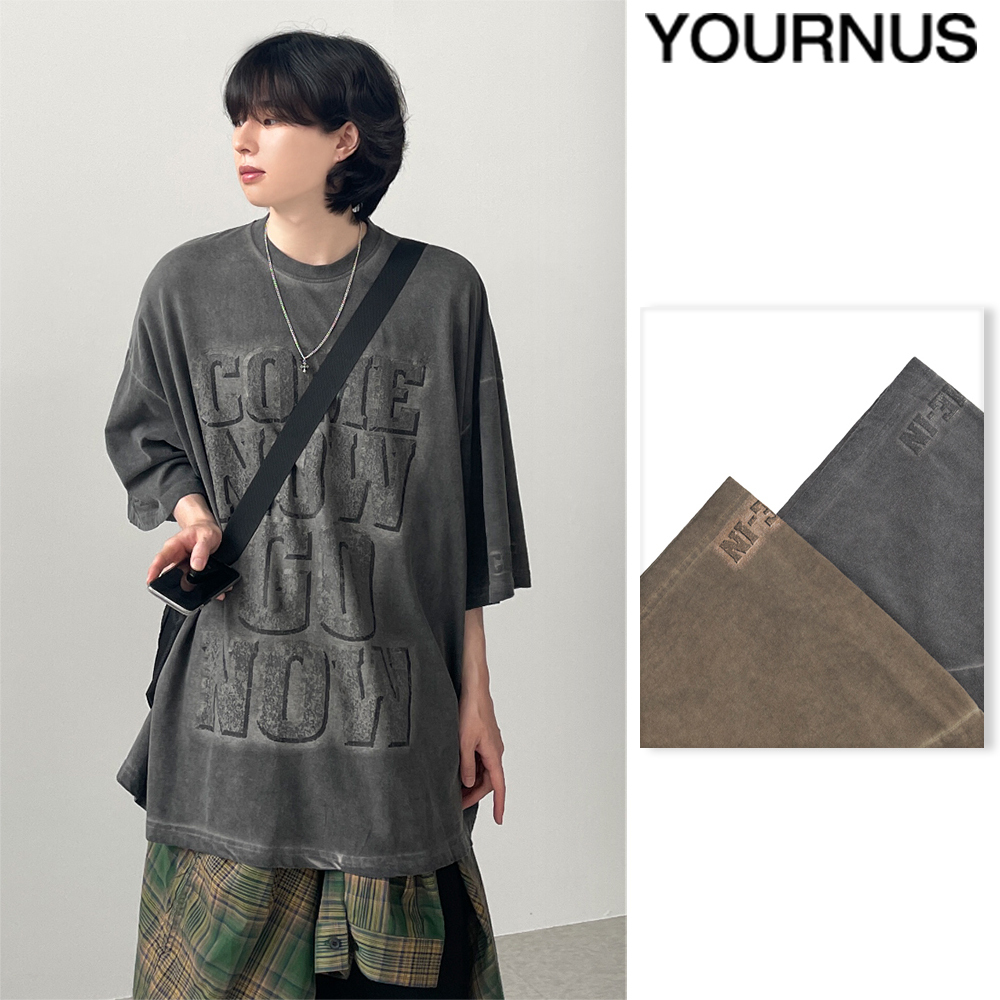 【YOURNUS】Come-in Pigment Half Sleeve