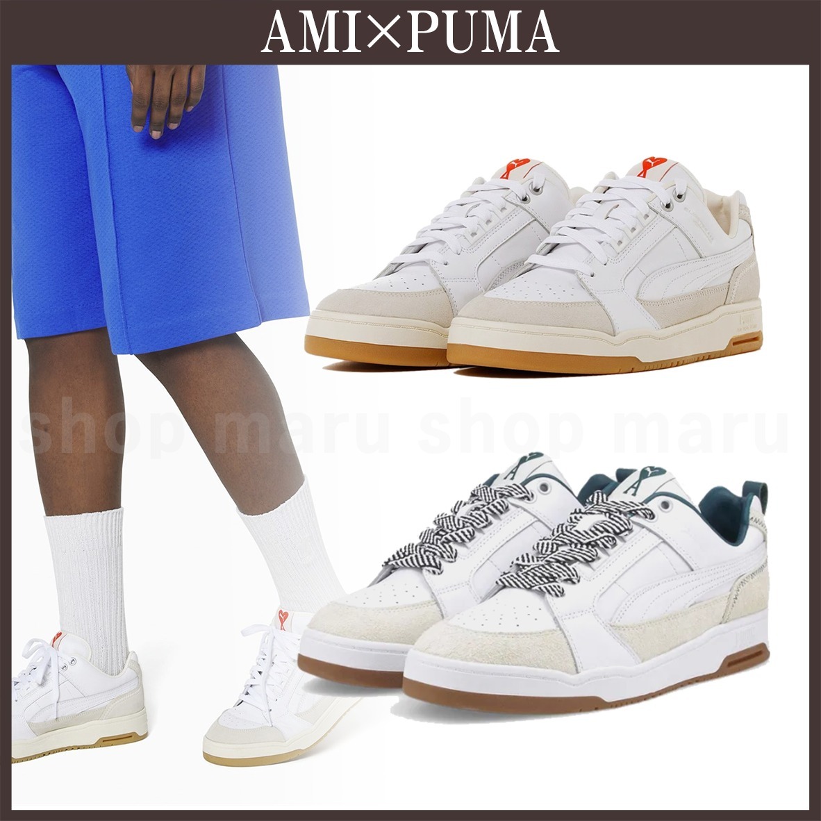 AMI◆PUMA x AMI コラボ スニーカー ロートップ トレーナー