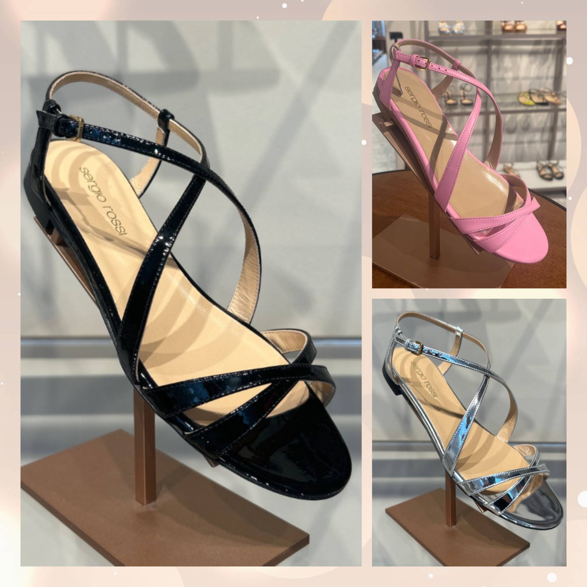 SERGIO ROSSI Bonton Sandal Flat サンダル Sergio Rossi】Bonton Sandal Flat