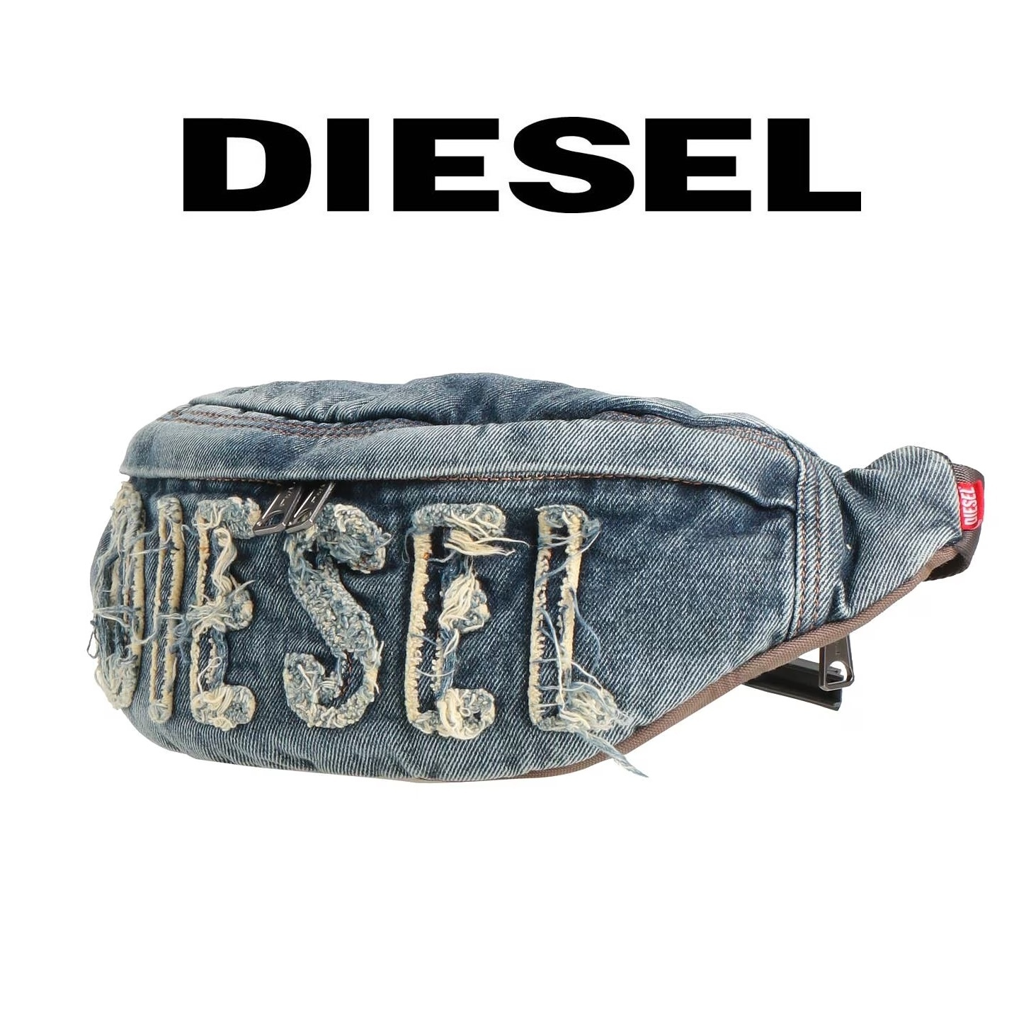★ DIESEL ★ デニム ロゴ ボディバッグ
