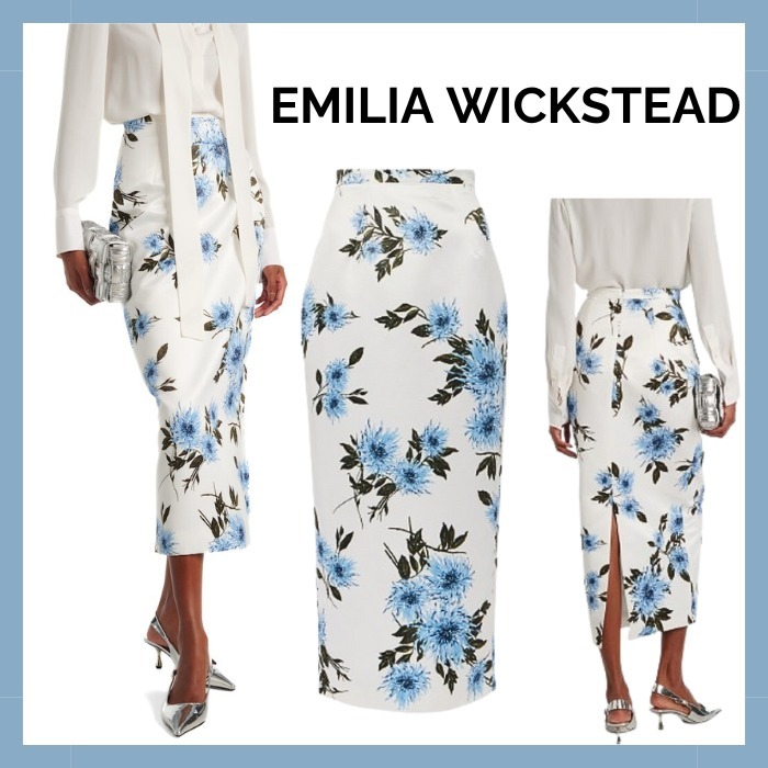 【EMILIA WICKSTEAD】ローレライ フローラル ミディスカート