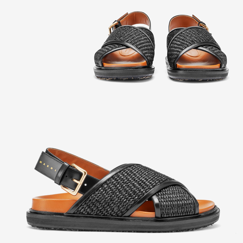 MARNI マルニ ブラック 製フスベット (MARNI/サンダル・ミュール