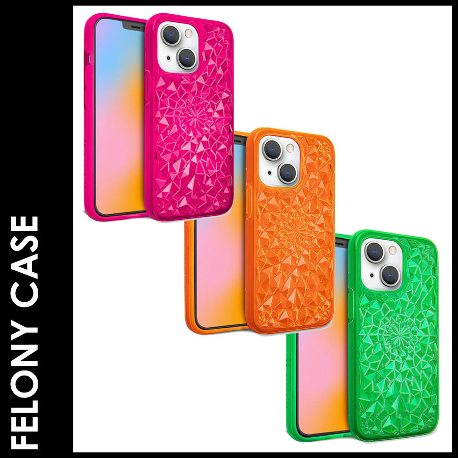 ★追跡&関税込【FELONY CASE】ネオンKaleidoscope Iphone Case