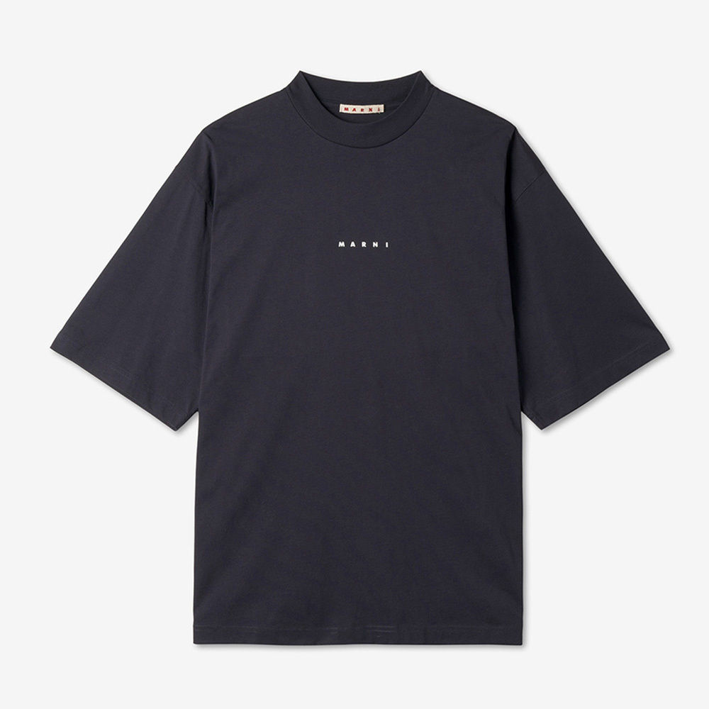 MARNI ロゴ入りオーガニックコットン Tシャツ(ボクシーフィット)