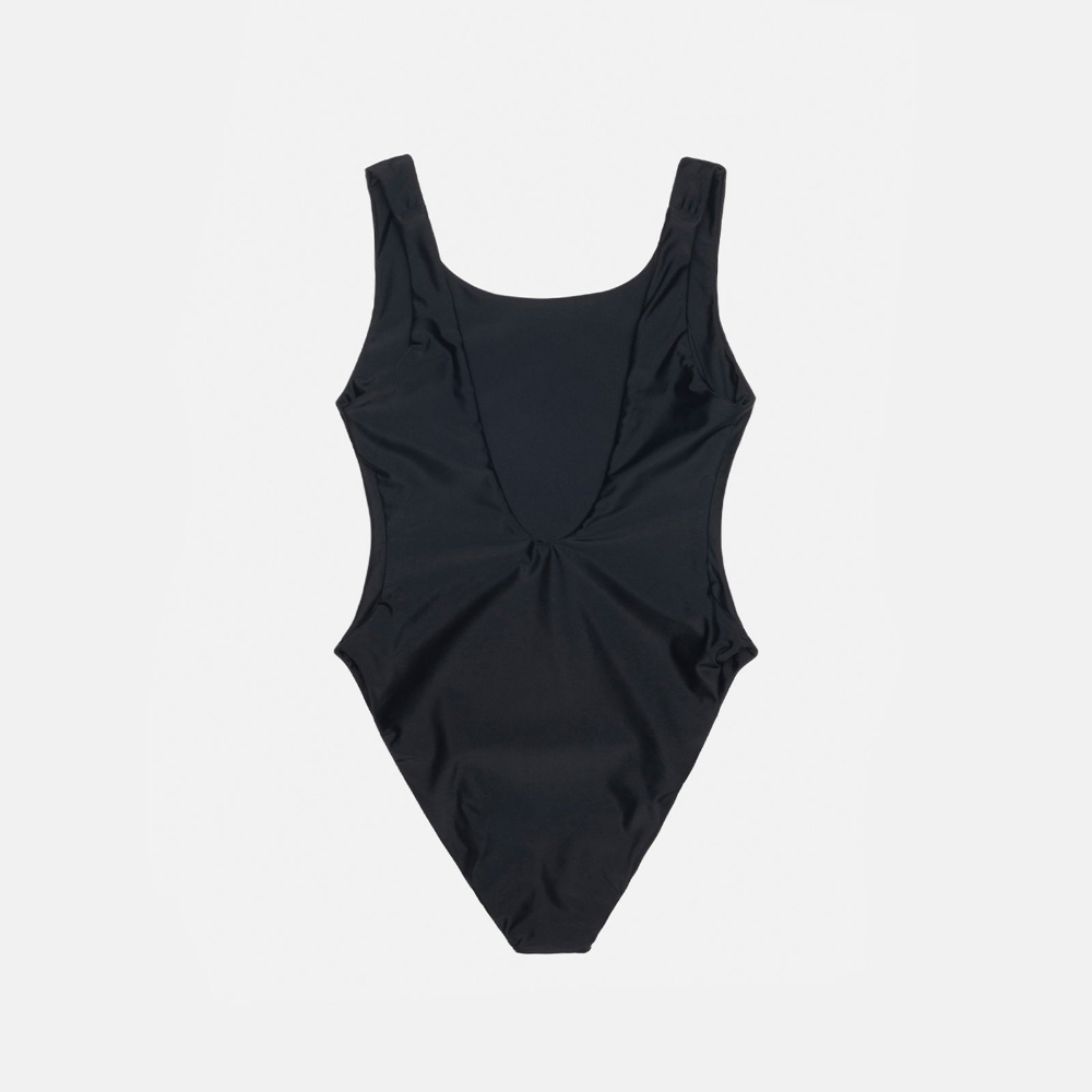速くおよび自由な Stussy』Surf Stock Cut Swimsuit☆Black☆High Piece One 水着・ラッシュガード