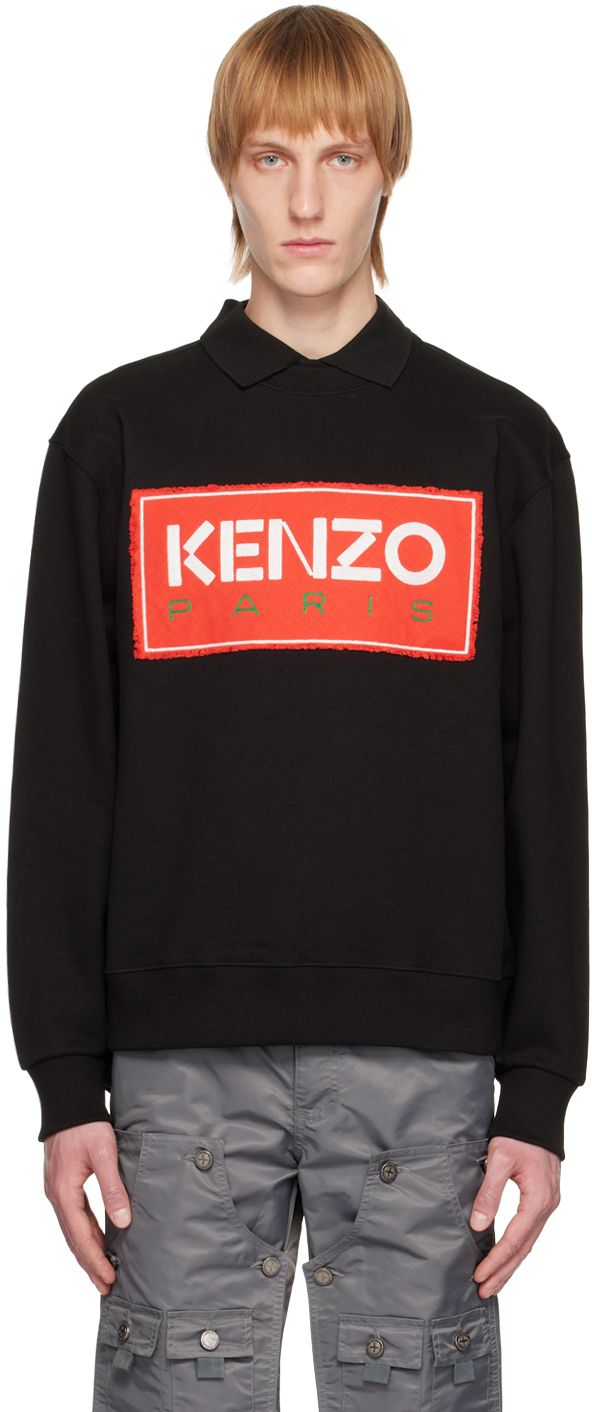 【関税込み】Kenzo ブラック Kenzo Paris スウェットシャツ